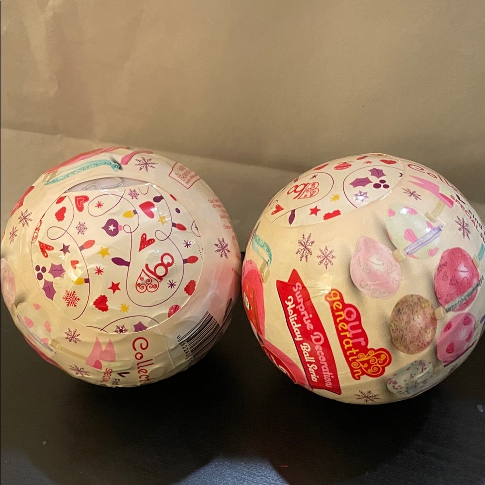 Our Generation Surprise Christmas Ornament w/ Stationary Accs set 2